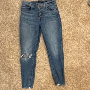 Lucky Brand High Rise Distressed Blue Jeans